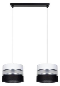 Luster na lanku CORAL 2xE27/60W/230V čiernobiela