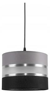 Luster na lanku CORAL S 1xE27/60W/230V čiernošedá
