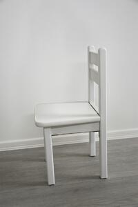 Detská biela stolička otváracia s priehradkou