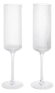 Poháre Ripple Champagne Clear – set 2 ks