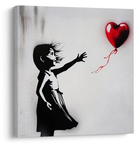 Obraz srdce vo vetre street art