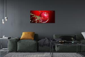 Obraz canvas jablko kvapky 100x50 cm