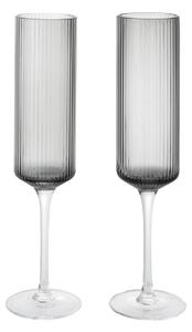 Poháre Ripple Champagne Smoked Grey – set 2 ks