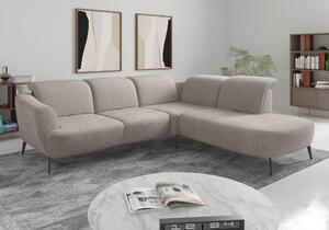 ROHOVÁ SEDAČKA, textil, strieborná Sit & More - Sedačky, Online Only