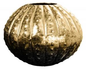 Estila Glamour váza Galactic v kovovom tepanom prevedení v zlatej farbe okrúhleho tvaru 30cm