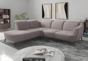 ROHOVÁ SEDAČKA, textil, strieborná Sit & More - Sedačky, Online Only