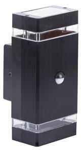 Vonkajšie nástenné svietidlo so senzorom NIZZA 2xGU10/35W/230V IP65