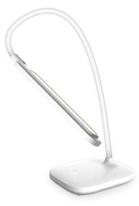 Stolná lampa Platinet 5 W, batéria + USB, biela