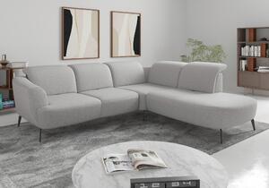 ROHOVÁ SEDAČKA, textil, svetlosivá Sit & More - Sedačky, Online Only