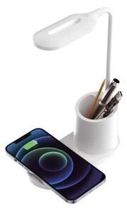 Stolná lampa Platinet 3 W, bezdrôtové nabíjanie, biela
