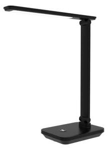 Stolná lampa Platinet 5 W, silná batéria + USB, čierna