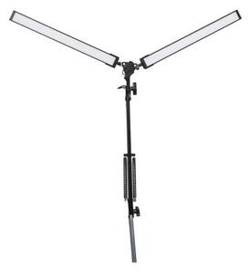 Stolná lampa Platinet Flexy 20 W, 2 ramená + klip, čierna