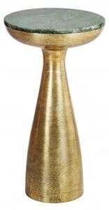 Estila Dizajnový príručný stolík Elements okrúhly zlatý 57cm