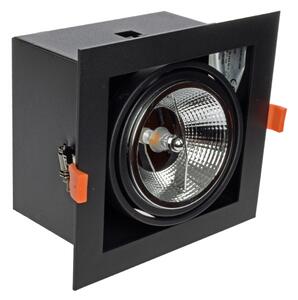 Podhľadové svietidlo PLAZA AR111 1xGU10/12W/230V čierna