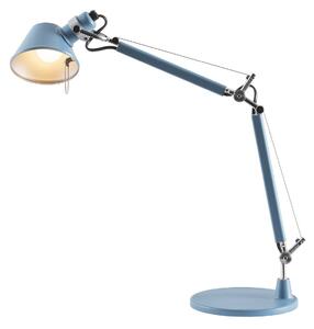 Stolové Lampa Artemide, Tolomeo Micro, Modrá, Pracovňa, Kov, Dizajnový