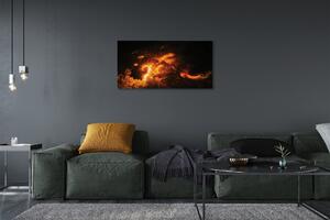 Obraz canvas ohnivý drak 100x50 cm