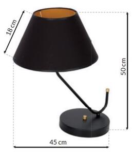 Stolná lampa VICTORIA 1xE27/60W/230V čierna