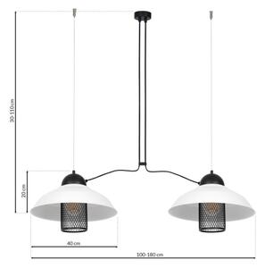 Luster na lanku BJORN 2xE27/60W/230V