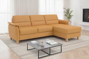 ROHOVÁ SEDAČKA, koža, kari žltá Sit & More - Sedačky, Online Only