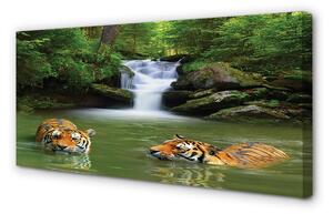 Obraz na plátne vodopád tigre 100x50 cm