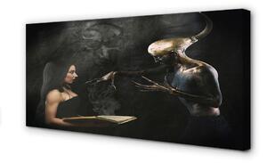 Obraz canvas Žena temná postava 100x50 cm