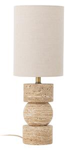 Stolové Lampa Bloomingville, Marci, Béžová, Obývacia izba, Kameň, Rustikálny