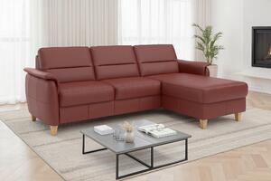 ROHOVÁ SEDAČKA, koža, červenohnedá Sit & More - Sedačky, Online Only