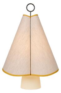 Stolové Lampa GUBI, Hornbæk, stmievateľné, Béžová, Obývacia izba, Tkanina / Textil, Dizajnový