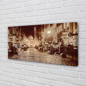 Obraz na plátne Gdańsk Staré Mesto Nočné 100x50 cm