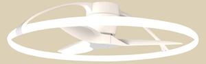Inteligentný stropný ventilátor LED Nepal, biely, DC, tichý – Mantra Mantra Iluminación, Nepal, stmievateľné, Biela, Obývacia izba, Kov, Moderný