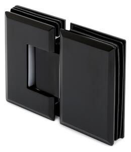 Pánty pre saunové dvere sklo / sklo, nastaviteľné black