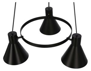 Luster na lanku MORE 3xE27/40W/230V čierna