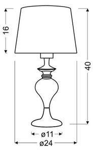 Stolná lampa GILLENIA 1xE27/60W/230V