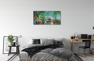 Obraz canvas Art stretnutie pri jazere 100x50 cm