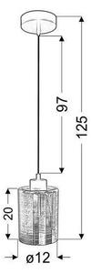 Luster na lanku COX 1xE27/60W/230V