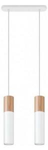 Sollux SL.0629 - Luster na lanku PABLO 2xGU10/40W/230V biela