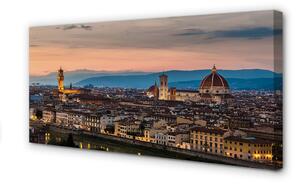 Obraz na plátne Italy Panorama katedrála hory 100x50 cm