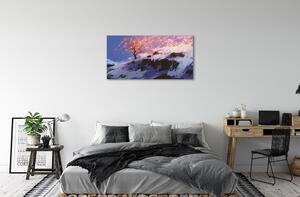 Obraz canvas Zimné strom top 100x50 cm