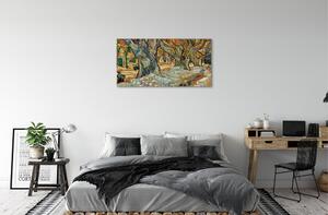 Obraz canvas Art abstraktné mestský trh 100x50 cm