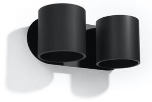 Sollux SL.0660 - Nástenné bodové svietidlo ORBIS 2xG9/40W/230V čierna
