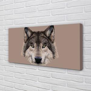 Obraz na plátne maľované vlk 100x50 cm