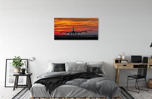Obraz canvas West mraky lietadla 100x50 cm