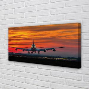 Obraz canvas West mraky lietadla 100x50 cm