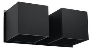 Sollux SL.0657 - Nástenné svietidlo QUAD 2xG9/40W/230V čierna
