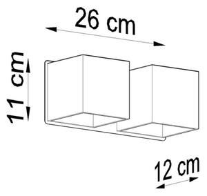 Sollux SL.0657 - Nástenné svietidlo QUAD 2xG9/40W/230V čierna