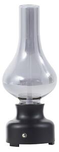 Stolové Lampa NOLA, Mist, stmievateľné, Čierna, Obývacia izba, Sklo, Industriálny