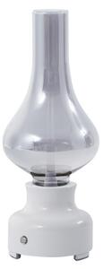 Stolové Lampa NOLA, Mist, stmievateľné, Biela, Obývacia izba, Sklo, Industriálny