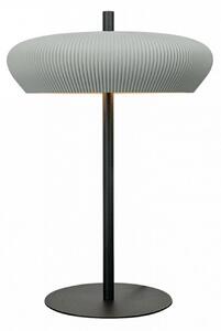 Stolová lampa 2594, sivá/čierna, výška 41 cm, keramika/kov, G9, Hliník / sivá / zinok, Obývacia izba / jedáleň, Sadra / hlina, Stojacie svietidlo