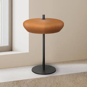 Stolová lampa 2593, terakota/čierna, výška 41 cm, keramika/kov, G9, Terakota, Obývacia izba / jedáleň, Sadra / hlina, Stojacie svietidlo