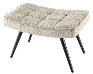 Estila Štýlová bouclé taburetka Scandinavia sivobiela 61cm